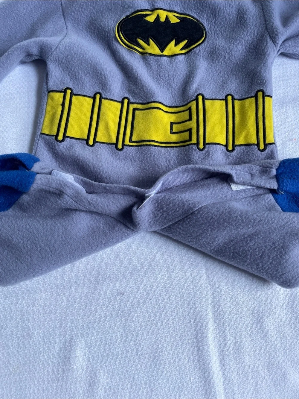 BATMAN COSTUME Romper Rubies Halloween Superhero Onesie Fleece Outfit Pants Baby
